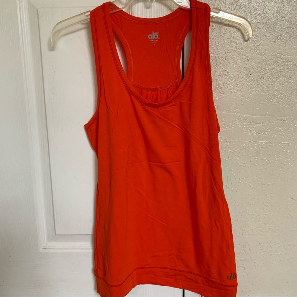 Alo Scoop Neck Tank size:S in Orange or White